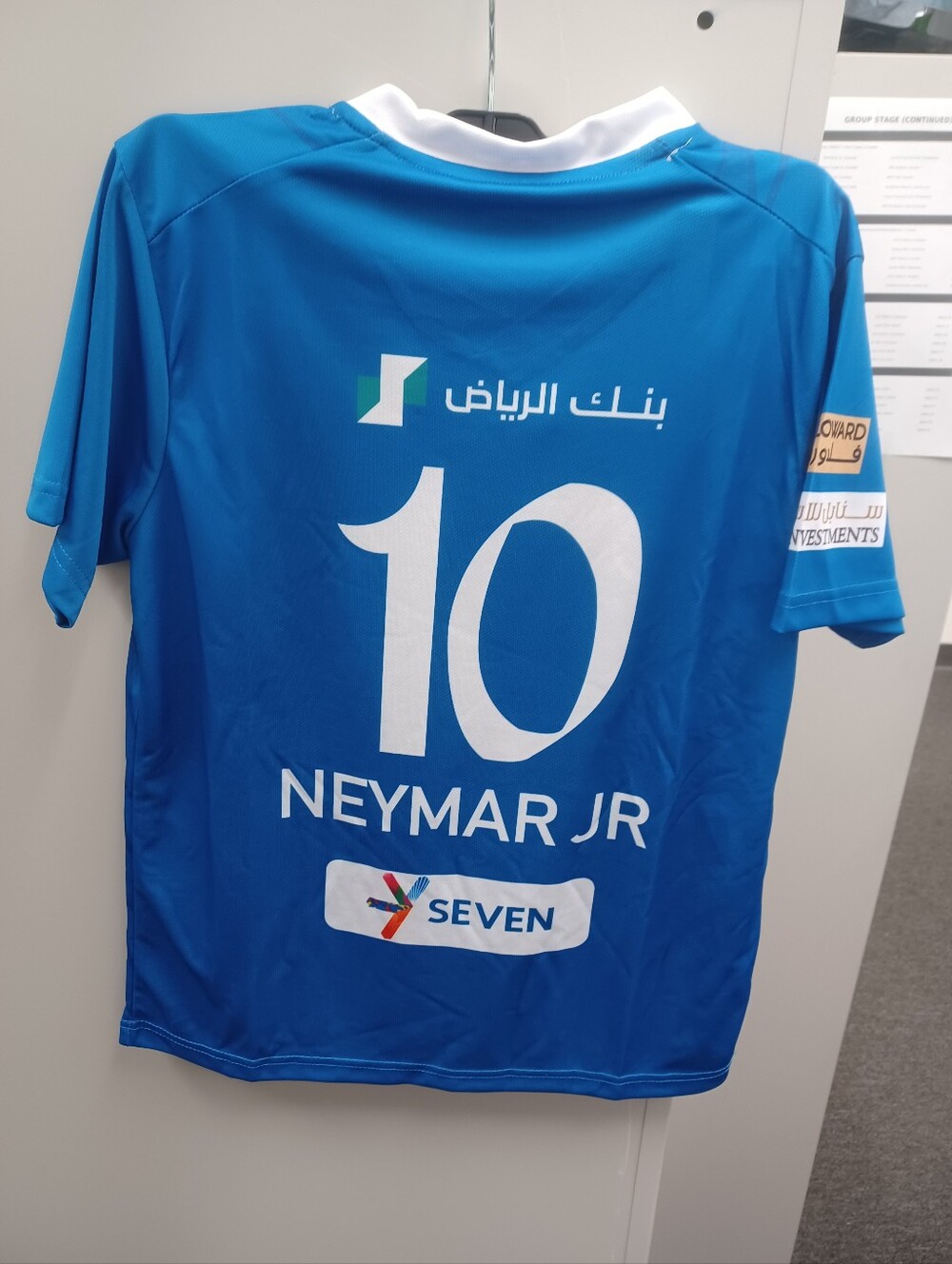Kids Soccer Jersey Set - White and Blue Neymar.